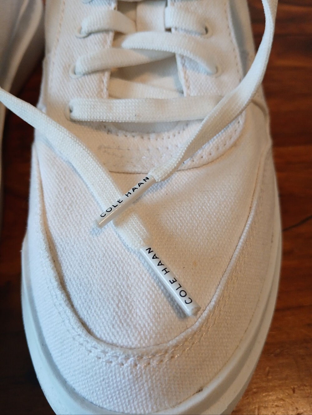 Cole Haan GrandPro Rally Canvas Low-Top Sneakers in Off-White Women's Size 8.5B - Picture 13 of 13